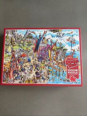 Doodle Town Viking Village 1000-Piece Puzzle
